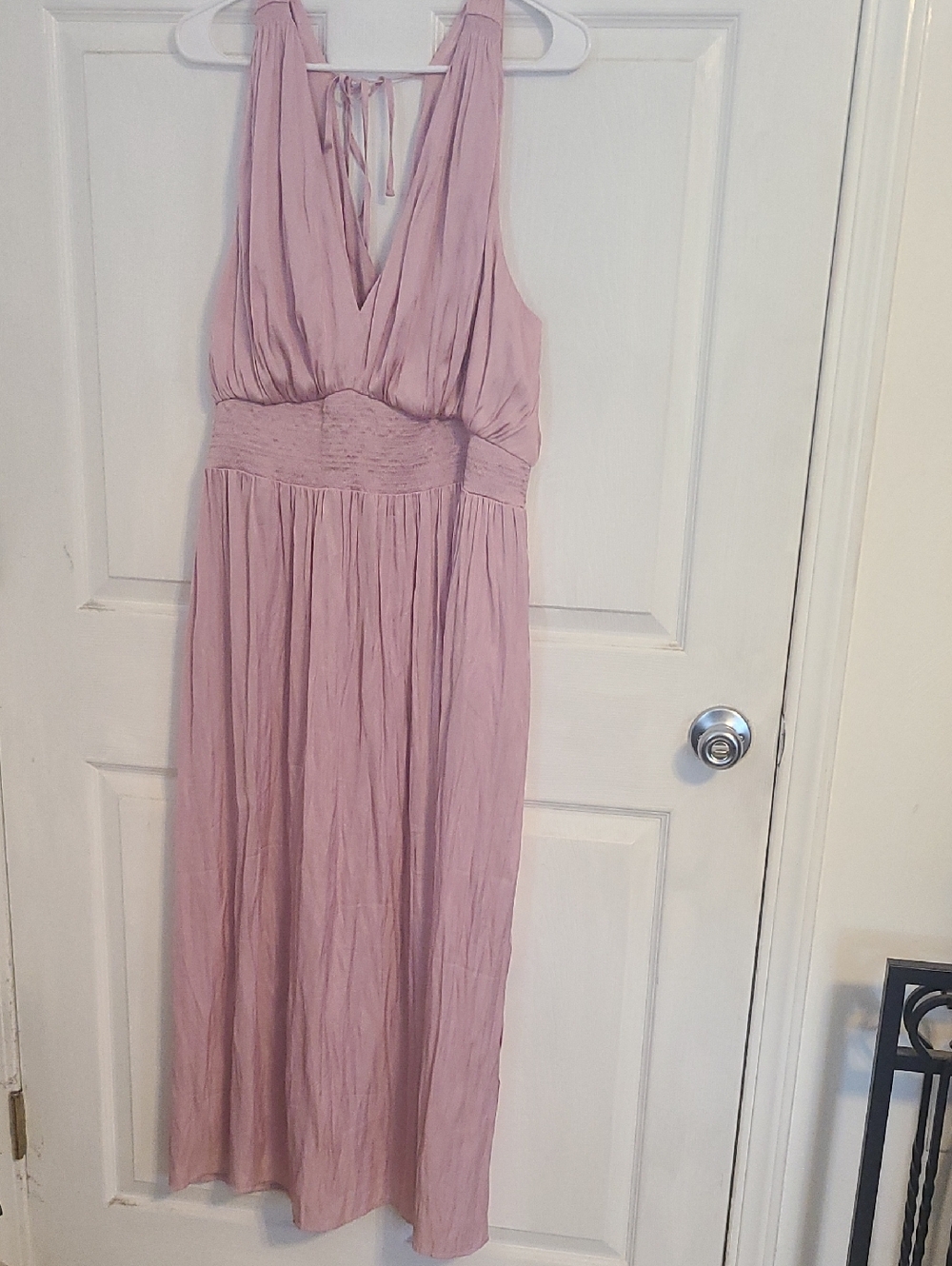 Old Navy Blush Pink Halter Maxi Dress